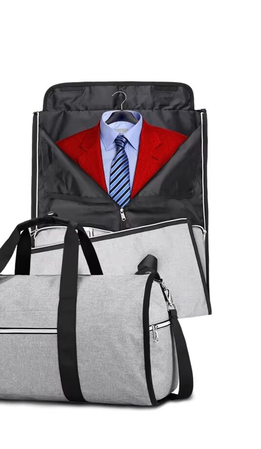 Sac de Voyage & Porte-Costume 2-en-1 — Pliable, Déperlant & Format Cabine